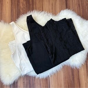 Lane Bryant White Black Tank Top Bundle • Size 18/20